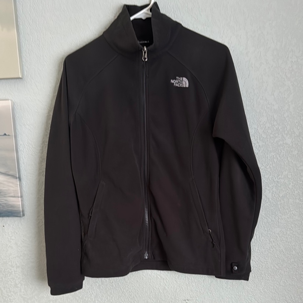 THE NORTH FACE Black Fitted Zip up Sweater